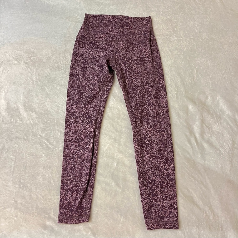 Lululemon Align Floral Purple 25” Legging